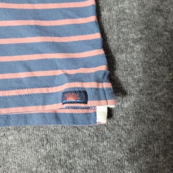 Faherty Men's Shirt Size 2XL Blue Pink Polo Striped Movement Long Sleeve Good Co - Picture 4 of 7